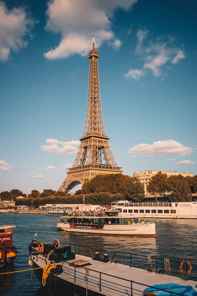 Eiffel Tower Paris France travel destination iconic landmarks.